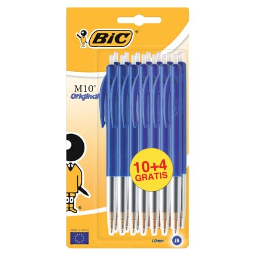 BIC M10 Original - Balpennen - Pen - Uitschuifbaar - Balpen - Pennen - 14 Stuks