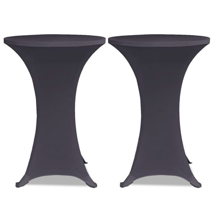 vidaXL - Tafelhoes - stretch - antraciet - 2st