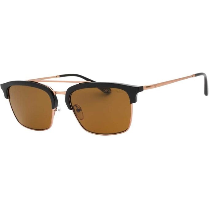 Emporio Armani Heren Vierkante Zonnebril (Bruin)
