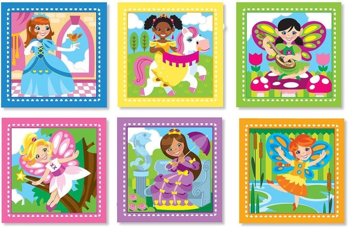 Melissa & Doug - Princess & Fairy Blokken Puzzle