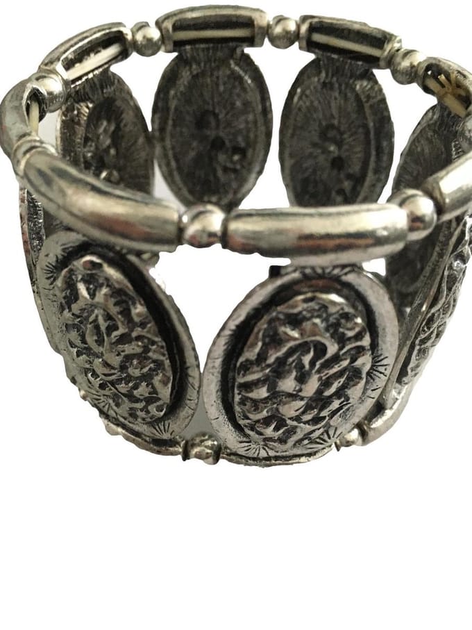 Petra's Sieradenwereld - Armband metaal op elastiek (9)