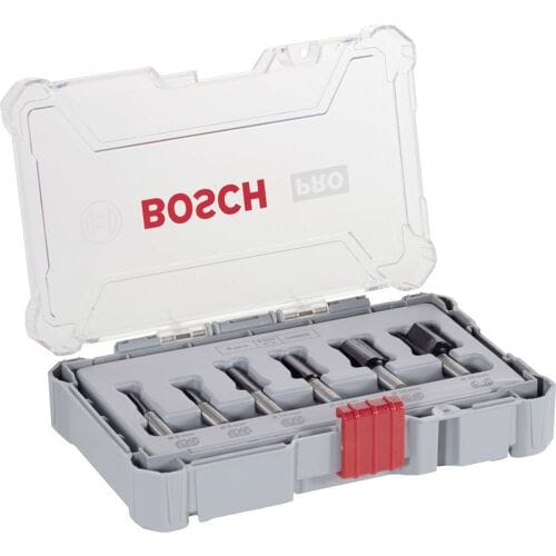Freesset, 8 mm schacht, 6-delig Bosch Accessories 2607017466 Diameter 8 mm