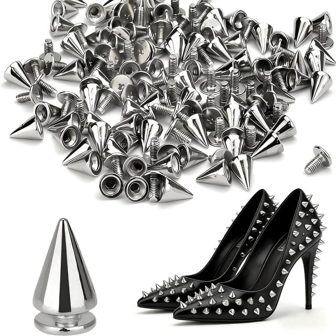 Punk rivets voor kleding en accessoires - 120 stuks, perfect voor DIY-projecten en modeontwerpen