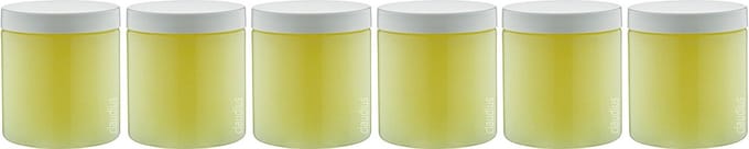 Bodyscrub-Gel Hamam - 400 gram - Pot met witte deksel - set van 6 stuks - Hydraterende Lichaamsscrub