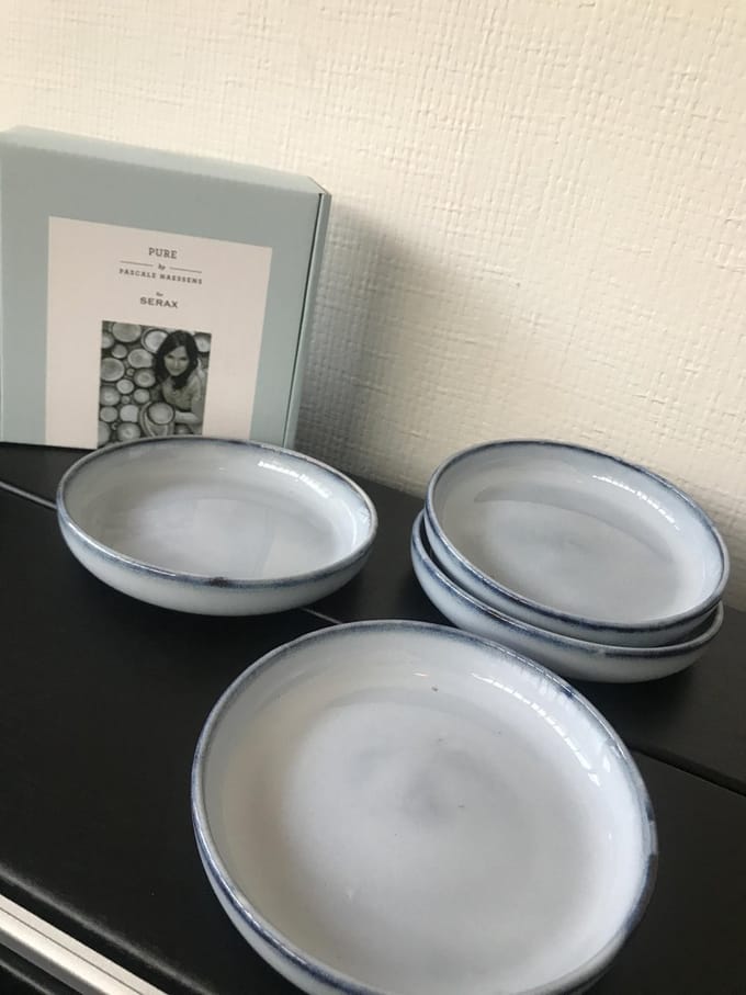 PASCALE NAESSENS BORD TAPAS 14.5 X 2.5 BLAUW GEGLAZUURD 1 STUK