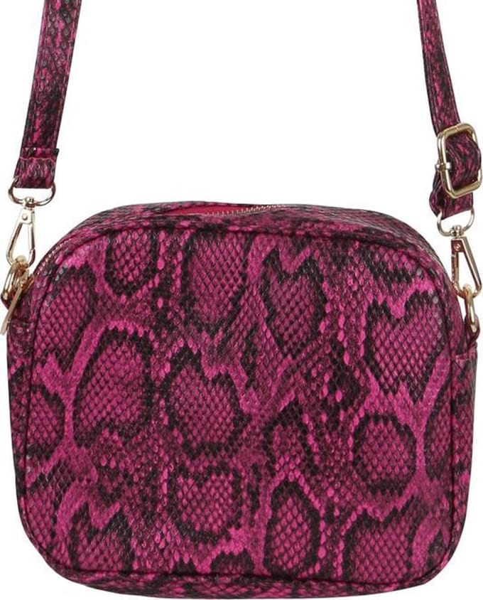 Yehwang - Bag Snake Print - Fuchsia roze