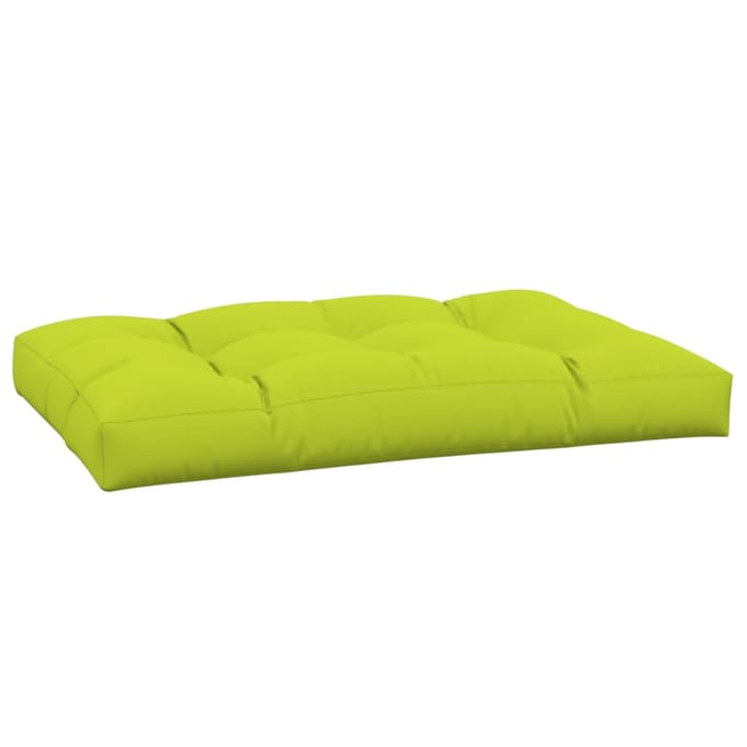 vidaXL - Palletkussen - 120x80x12 - cm - stof - heldergroen