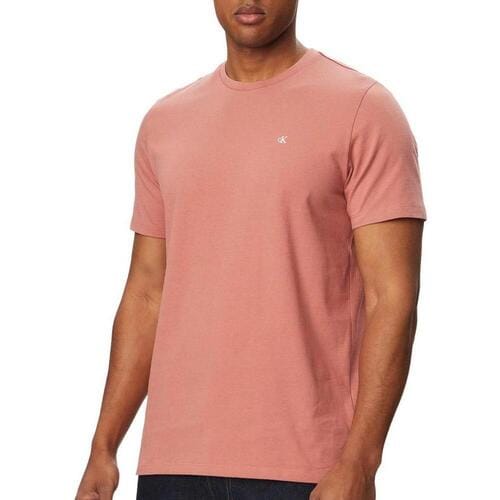 Calvin Klein Ss Classic Monogram Tee Light Mahogany Taglia: S | Magliette basic Outlet | Uomo | Marrone