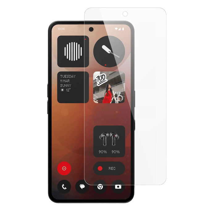 Amorus Nothing Phone (3a) Screenprotector Gehard Glas Transparant