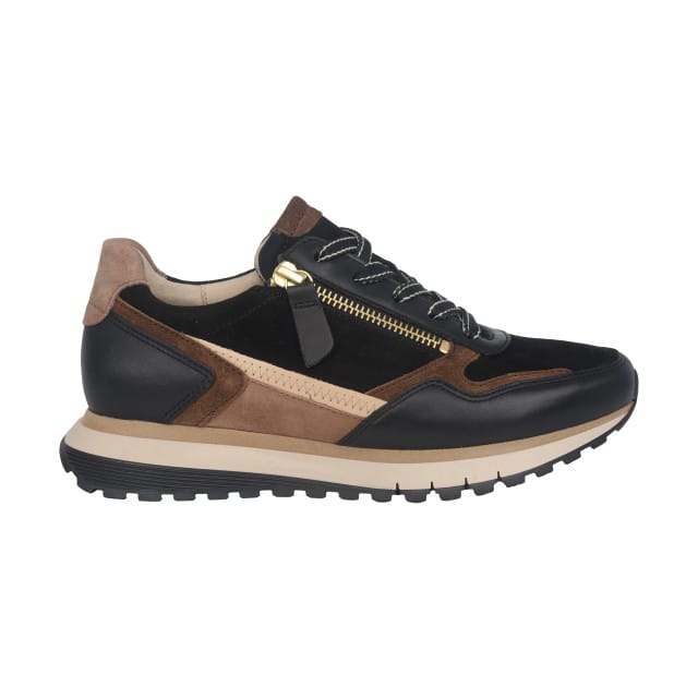Gabor 56.378.67 - dames sneaker - Zwart - maat 36 (EU) 3.5 (UK)