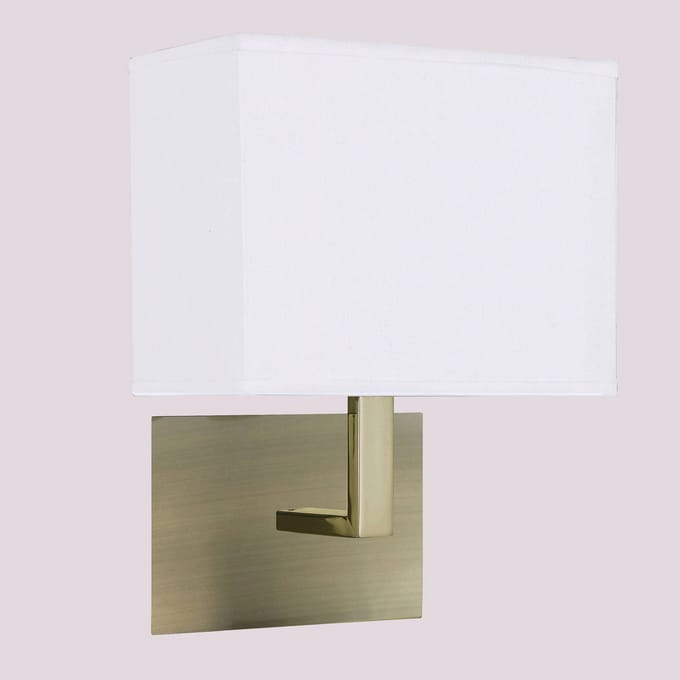 Searchlight Wandlamp DARIO met stoffen kap