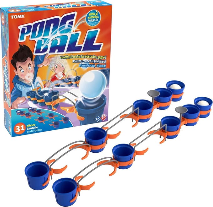 Constructie Set - Knikkerbaan Spel - Behendigheid Trainen - Dynamisch Powerspel - 28 Delen - Meerkleurig