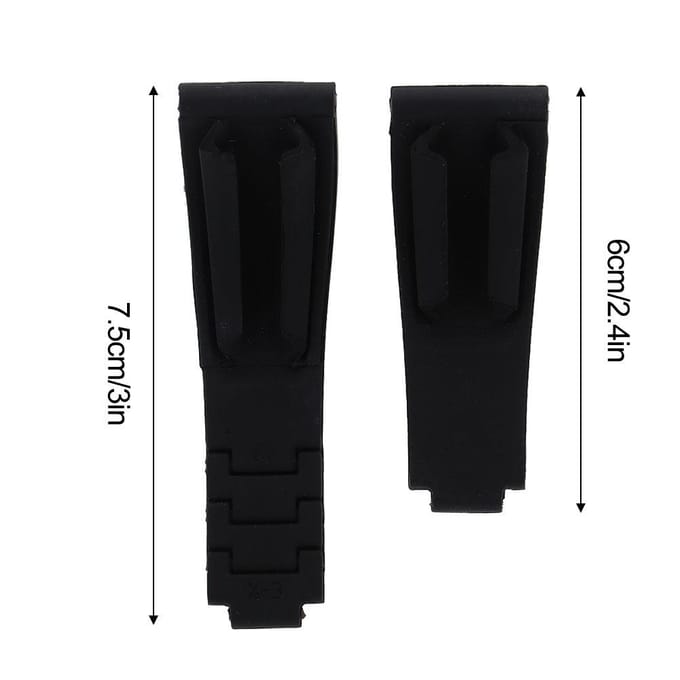 Vervangende Premium Siliconen Horlogeband Zwart Polshorlogeband voor Submariner black