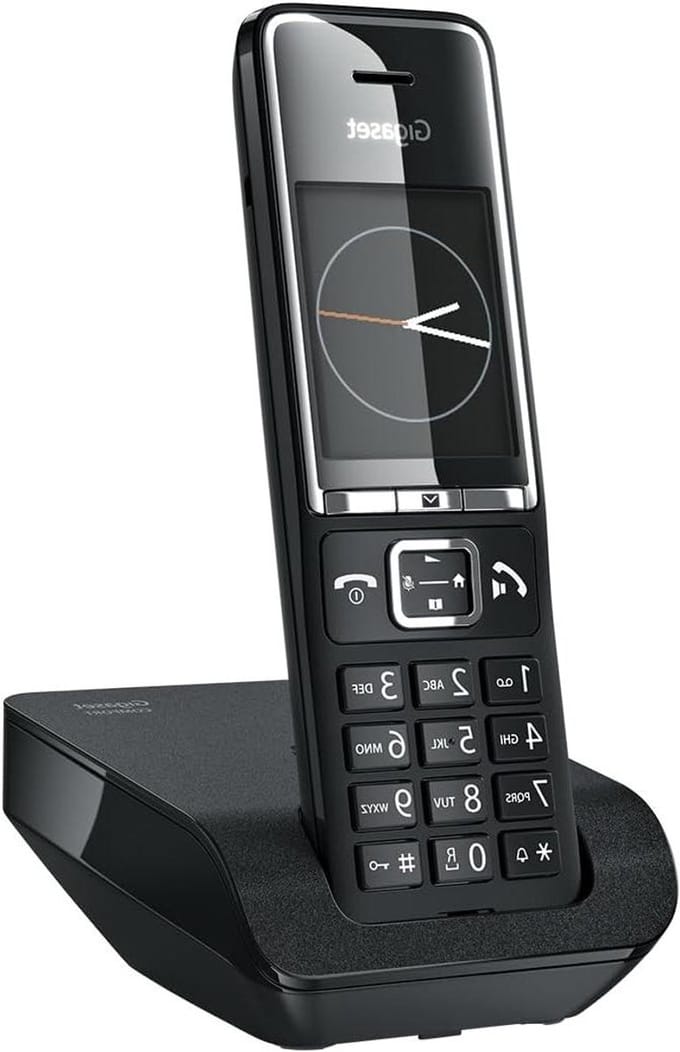 Draadloze DECT Telefoon - Thuis Telefoon - Thuis Bellen - Groot Kleurendisplay - 22 inch - Zwart Chroom