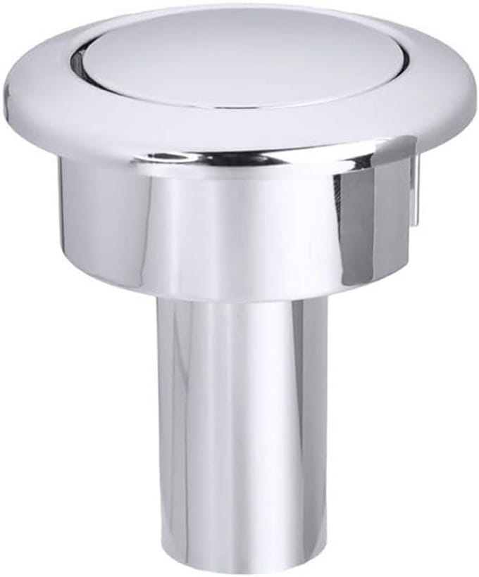 Reserve Drukknop Universeel voor Toilet Spoelmechanisme Chroom