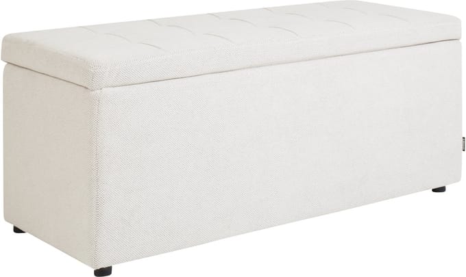 OREM - Hocker - Gebroken wit - Polyester