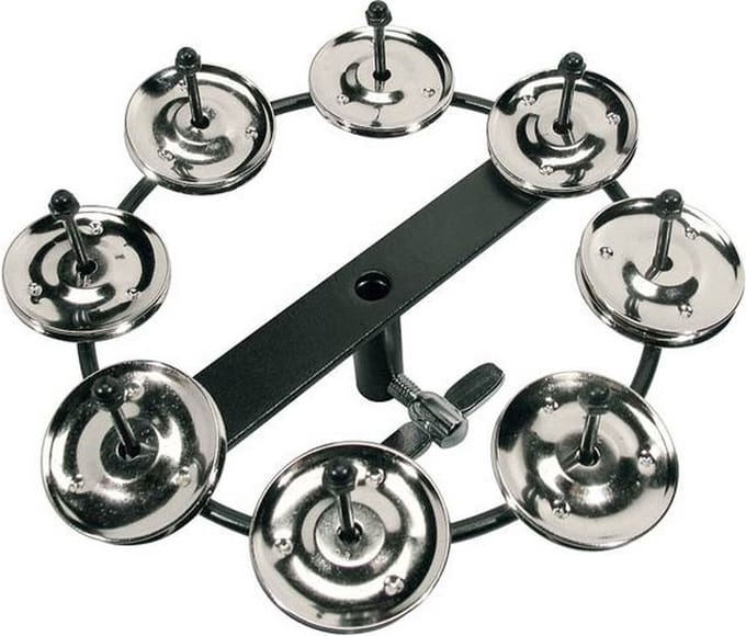 Tamboerijn hi-hat Hayman SNT-40 8 schellen metaal