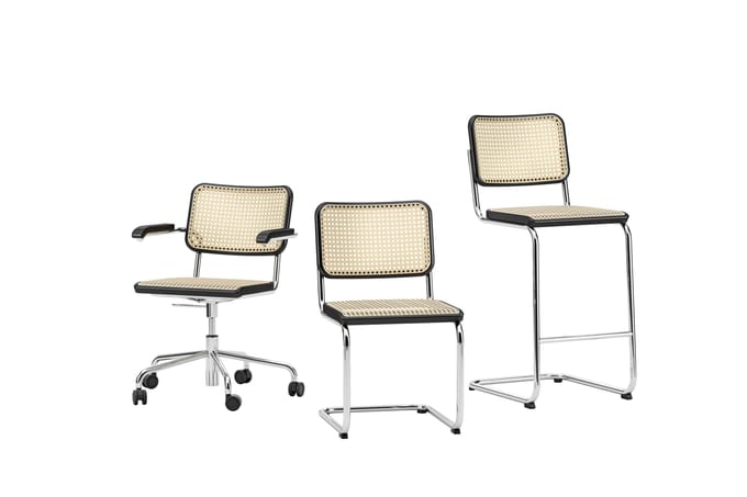 Thonet - S 32 SPV Stoel - zwart
