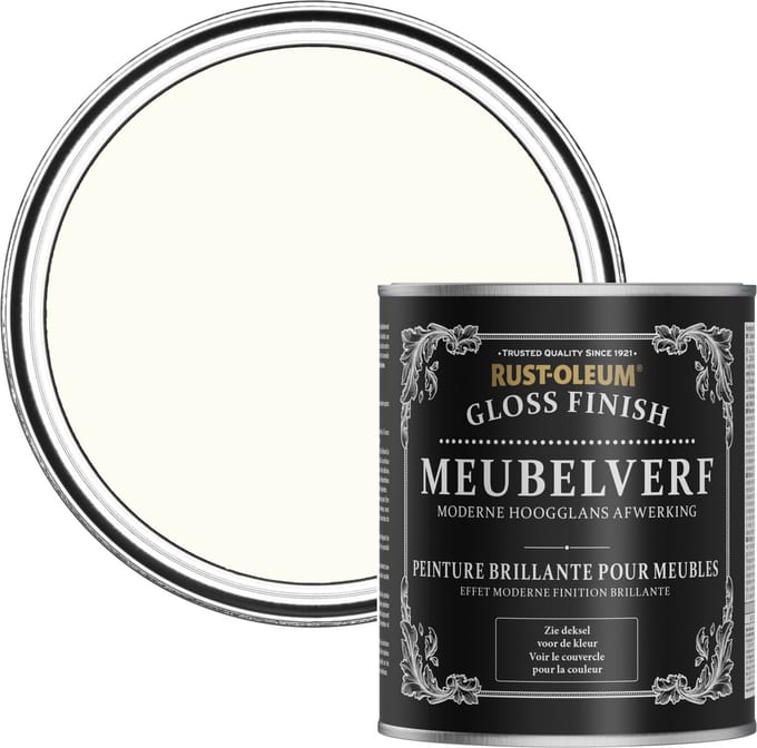 Rust-Oleum Wit Meubelverf Hoogglans - Porselein 750ml