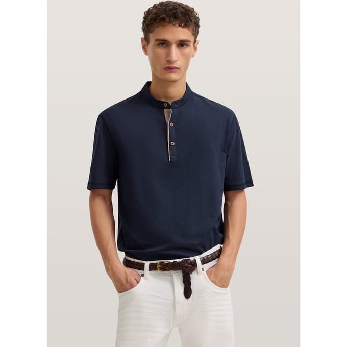 Bugatti Herren Poloshirt met opstaande kraag
