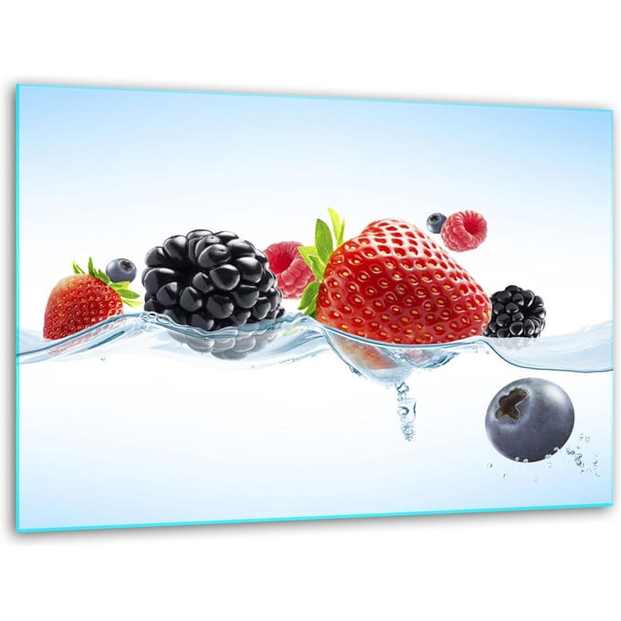 TMK ArtDeko - Snijplank Glas - 40x30cm - Fruit Design - Hittebestendig