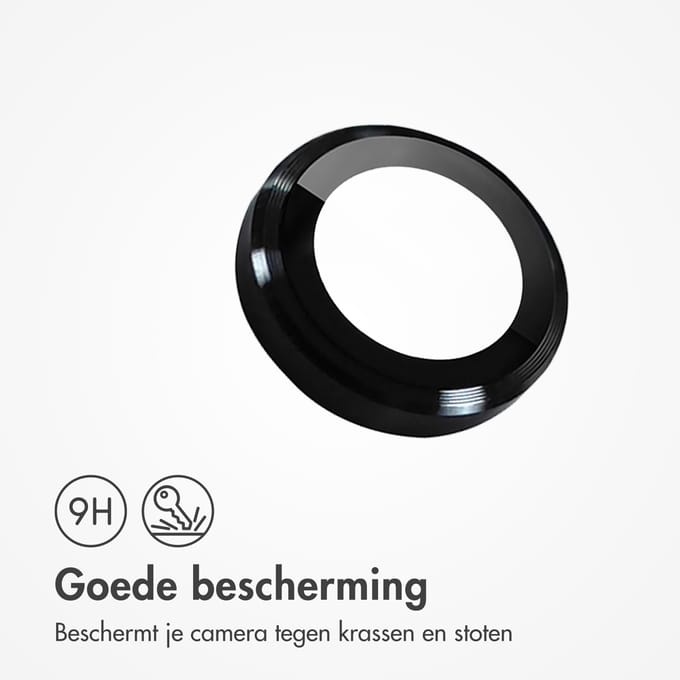 imoshion Camera Lens Protector - Geschikt voor iPhone 16e/ iPhone 17e - 2 Pack - Zwart