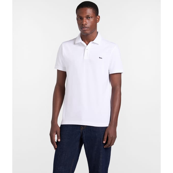 Basis pool in witte stretch piquet