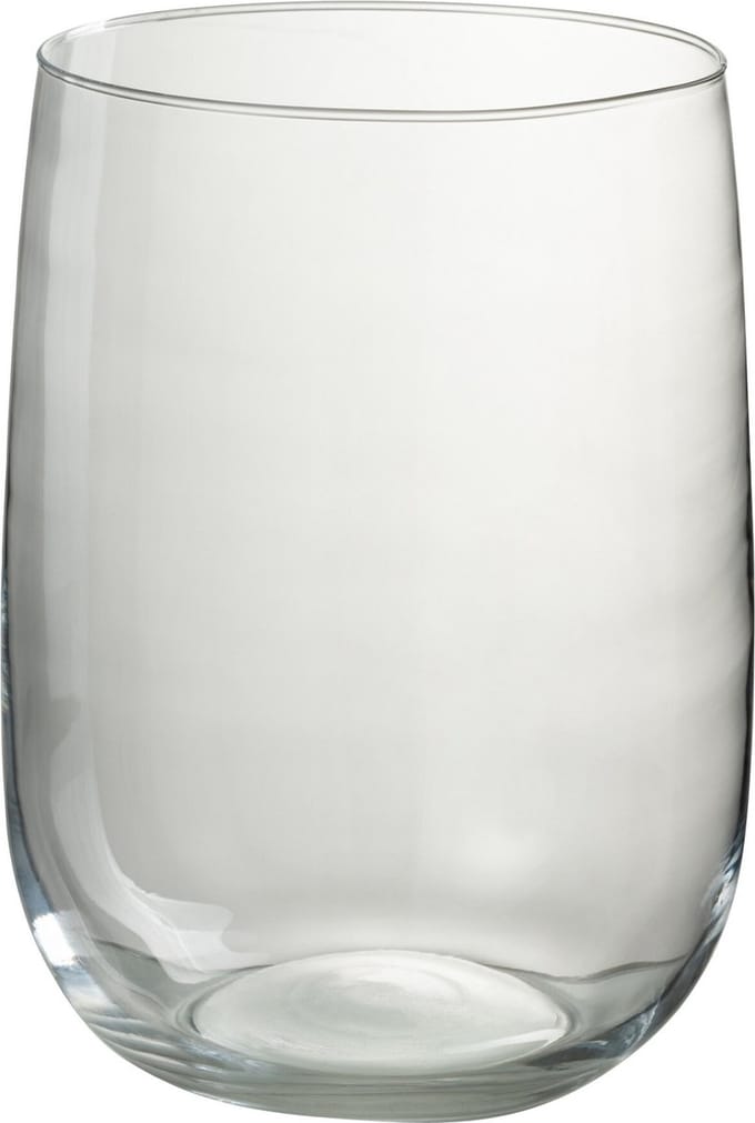 J-Line windlicht Ei - kaarshouder - glas - transparant
