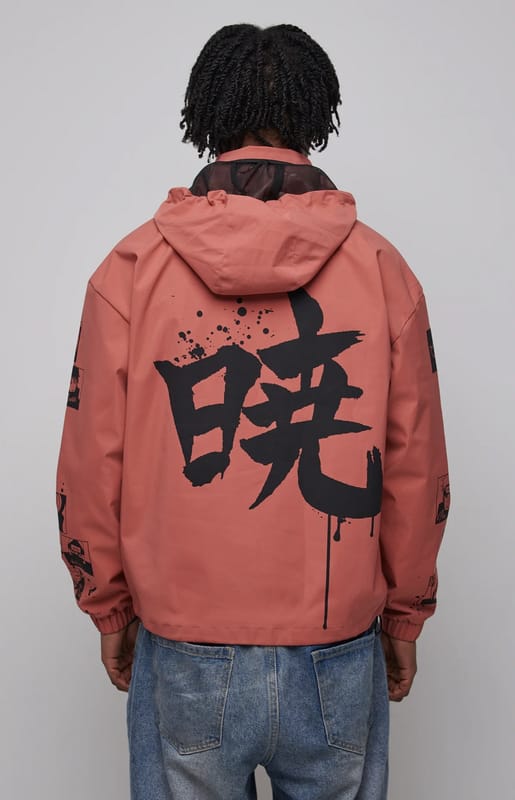 Naruto - Anime Windbreaker - Shippuden - M - voor Mannen - rood