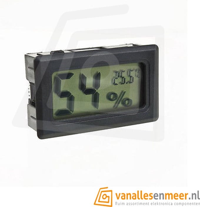 Digitale LCD Temperatuur-vochtigheidsmeter