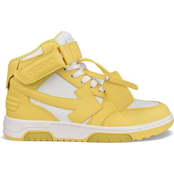 Off-White Out of Office Mid Sneakers Geel