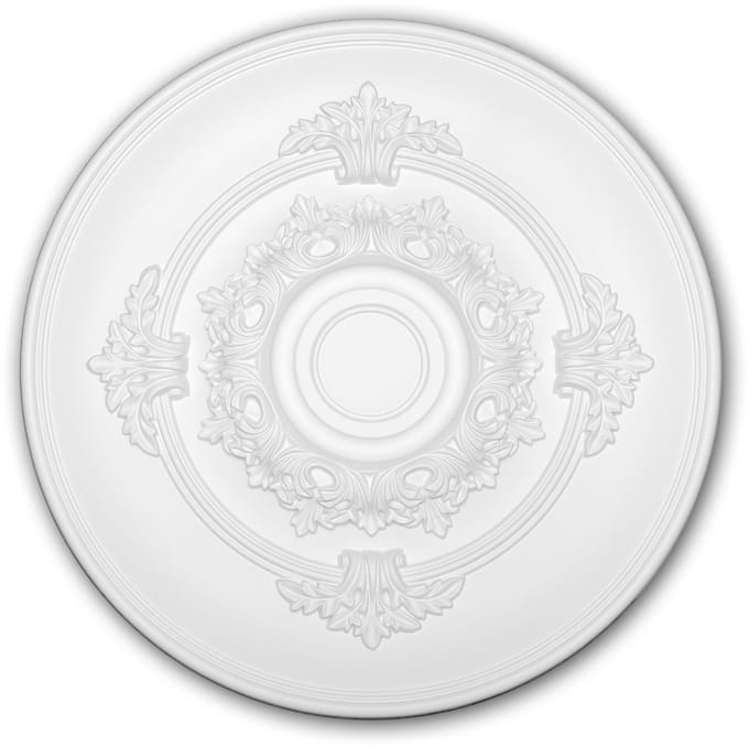 Plafond Rozet 156049 Profhome Sierelement plafond centrum neo-empire stijl wit Ø 34,6 cm