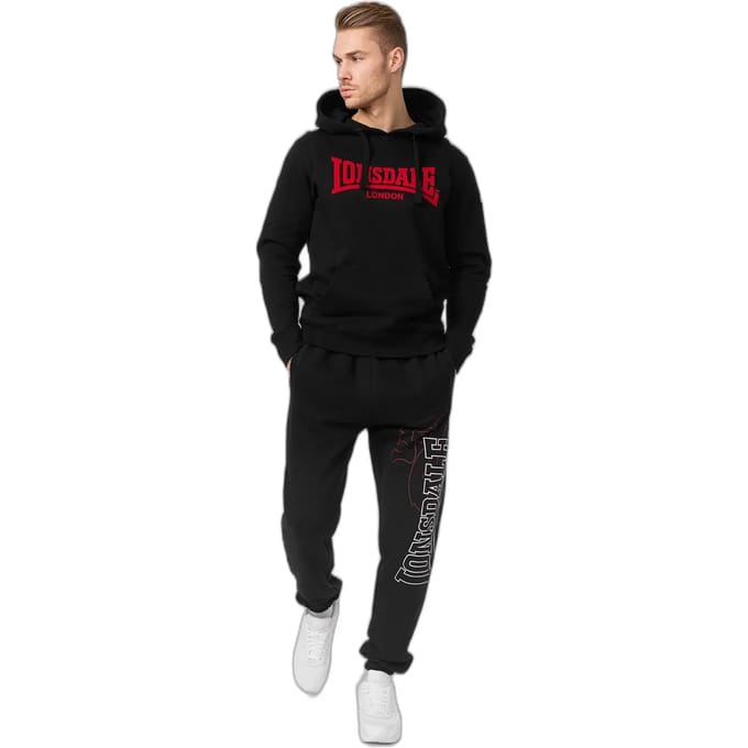 Lonsdale Hoodie Hooded One Tone Sweatshirt met capuchon, slanke pasvorm