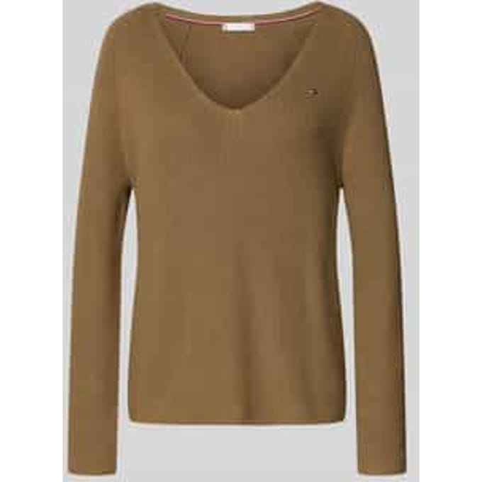 regular fit gebreide pullover van puur katoen