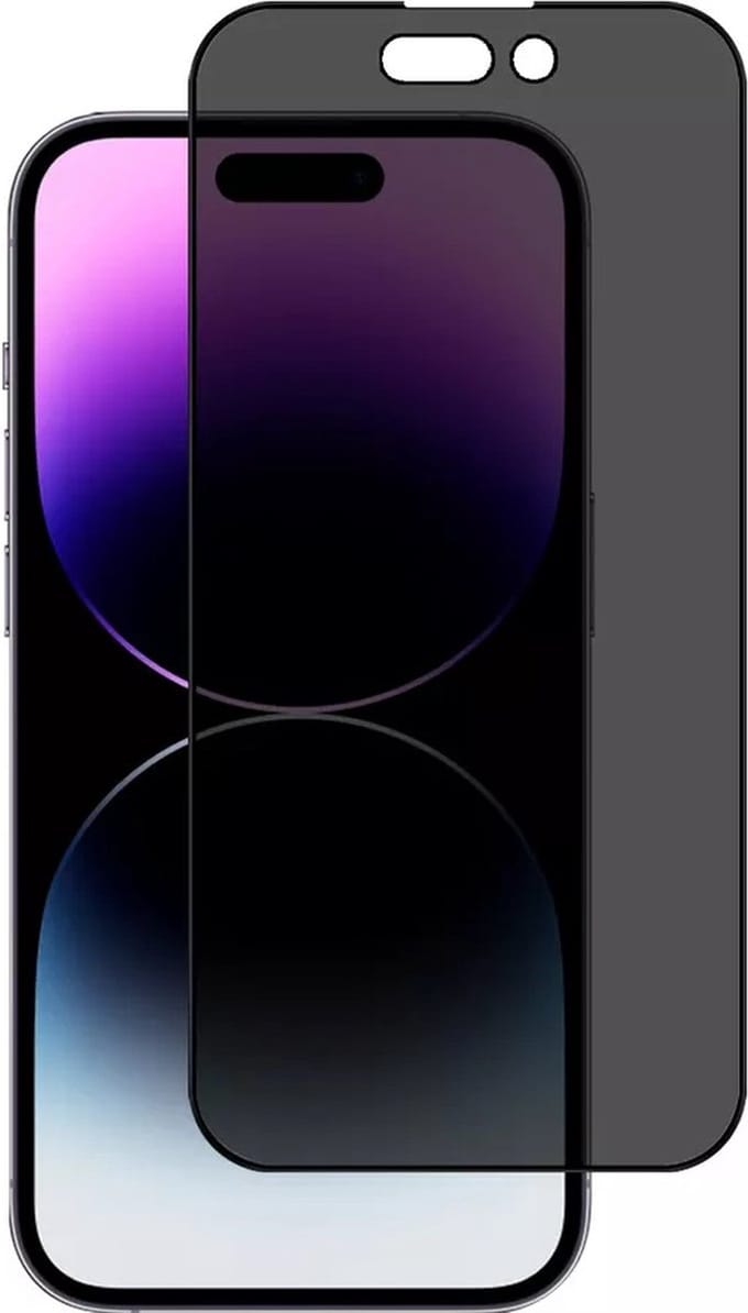 Privacy Screenprotector Geschikt Voor iPhone 14 Pro - Volledige Beschermglas - PREMIUM Tempered Glass - 1 stuk