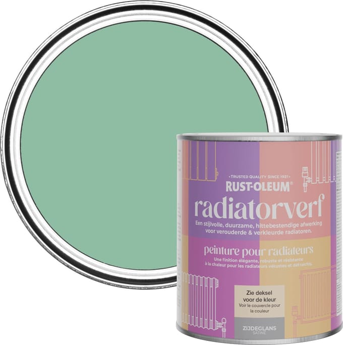 Rust-Oleum Groen Radiatorverf Zijdeglans - Wanderlust 750ml