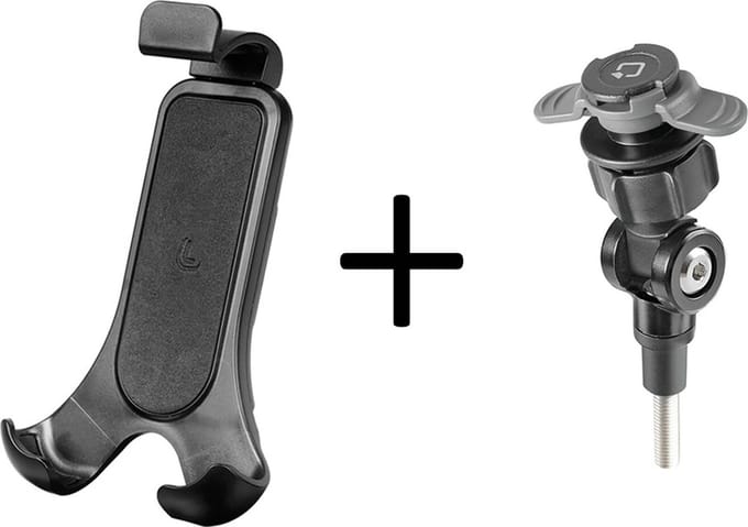 Titan Opti M8 Pro Schroefbevestiging met universele smartphone houder