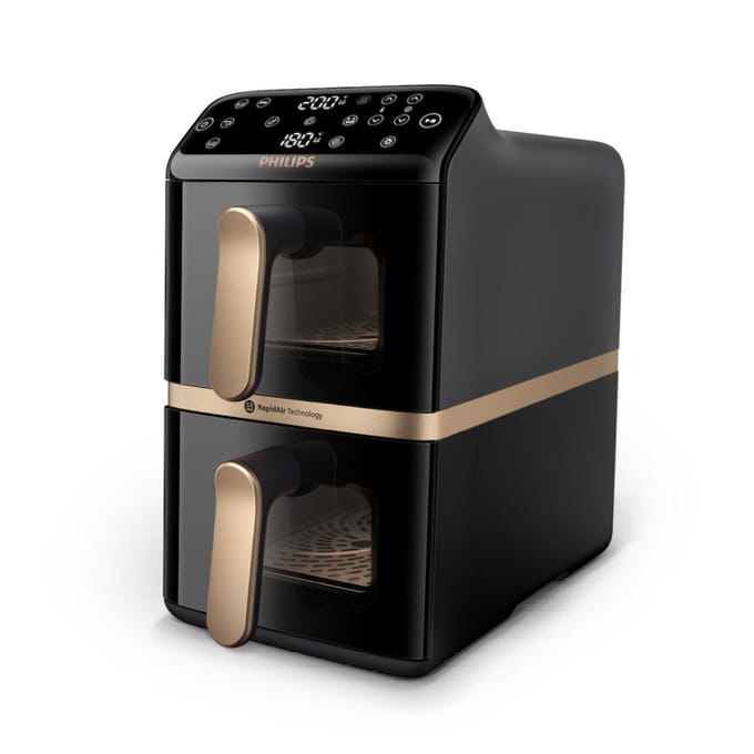 Philips 4000 series Dual-Stacked Dubbele Airfryer - NA462/70 - 10L - 6 programma's