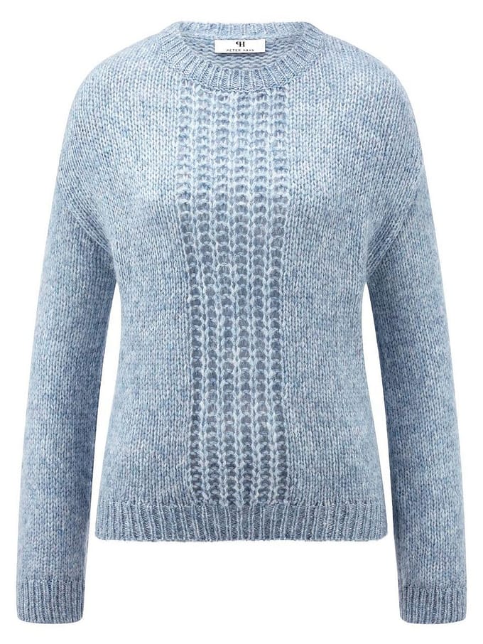 Trui ronde hals Van Peter Hahn blauw