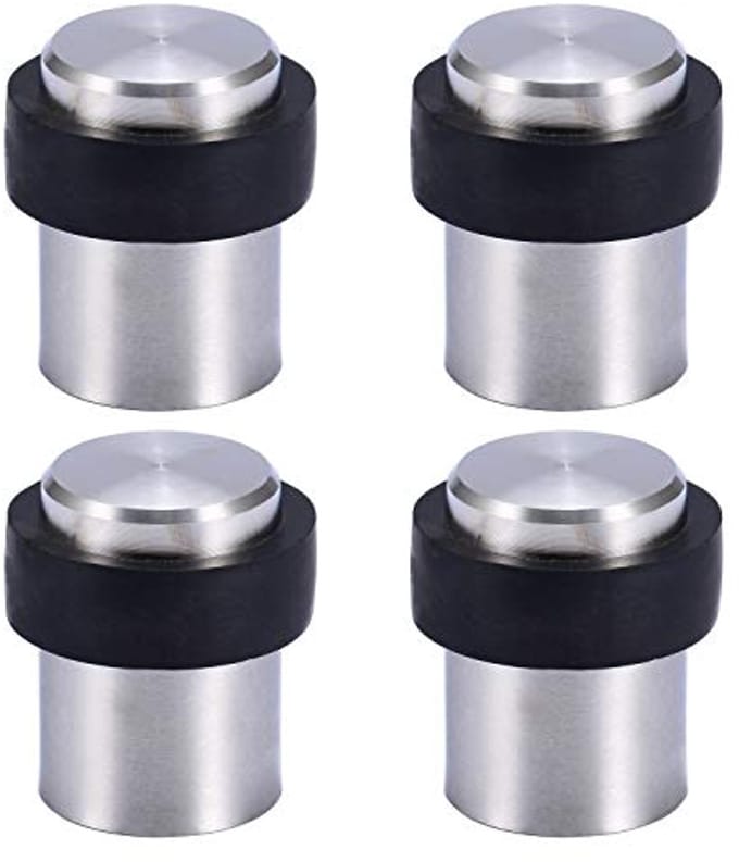 Cilindervormige Vloer Deurstopper 4.5cm van Roestvrij Staal met Schroeven