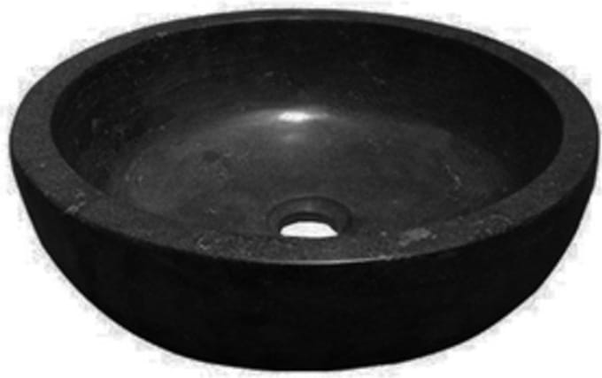 Wiesbaden Raw Waskom Rond 40 x 12 cm Hardsteen - Gezoet
