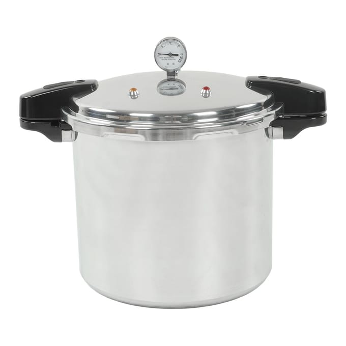 Snelkookpan Aluminiumlegering 23L Snelkookpan met Manometer Multifunctionele Drukkoker voor L white