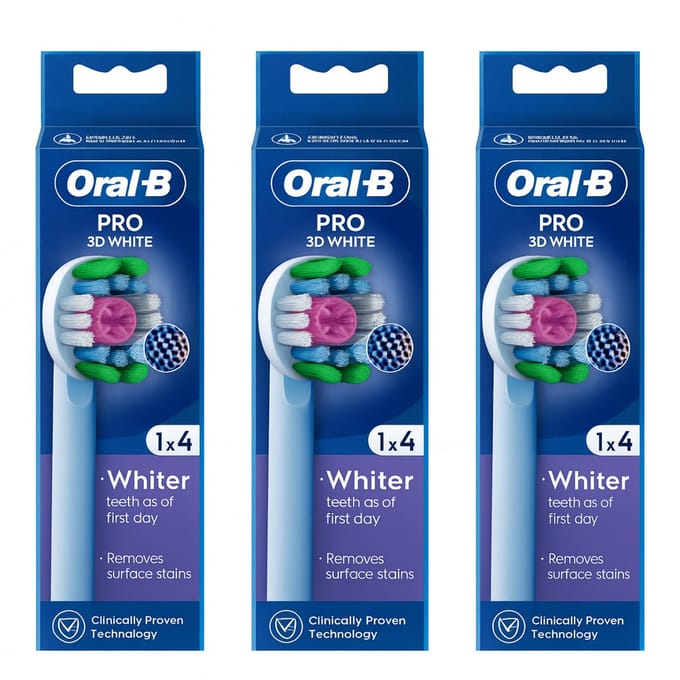 Oral B 3D White Opzetborstels 12 stk - refill heads 12 pcs pack