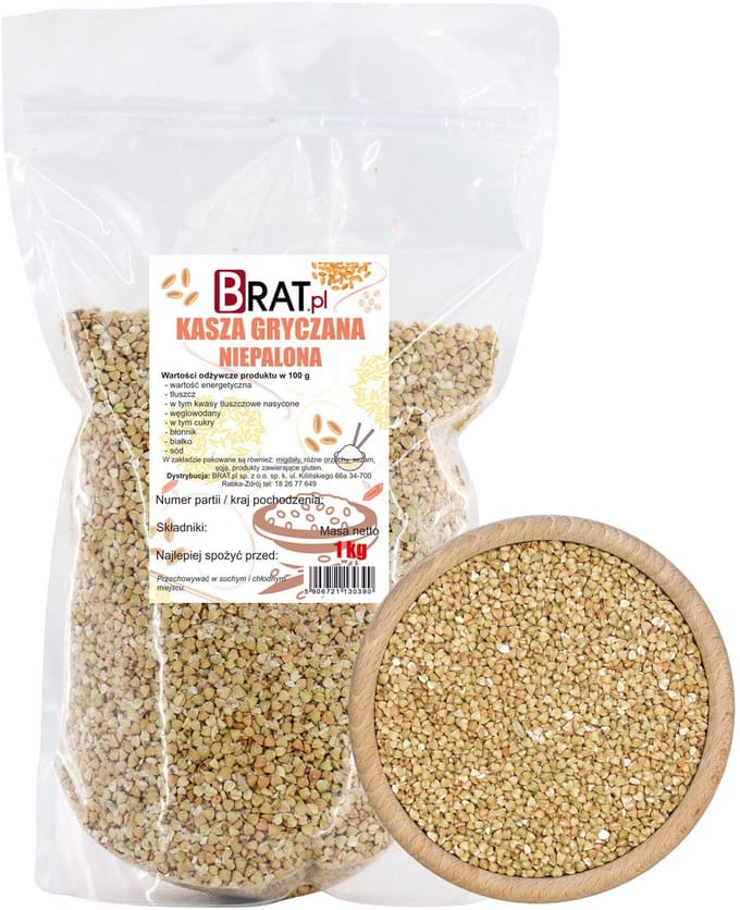 BRAT Premium – Boekweit Ongebakken – Natuurlijk – Hoogwaardige Kwaliteit – 1 kg