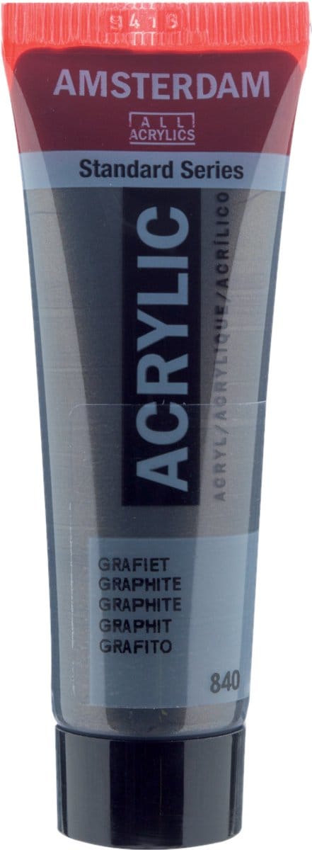 Verf - Acryl - 840 - Grafiet - Amsterdam - 20ml