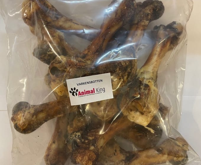 Varkensbotten-10 stuks-hondensnacks-Animal King