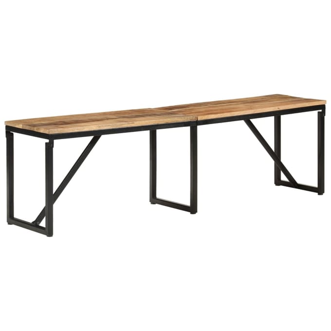 vidaXL - Bankje - 160x35x46 - cm - massief - mangohout