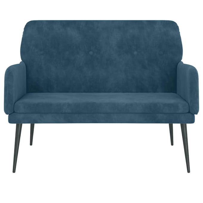 vidaXL - Bankje - 108x79x79 - cm - fluweel - blauw