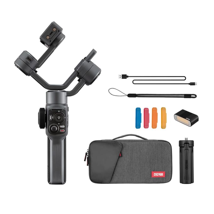 ZHIYUN Smooth 5 Handheld 3-assige Smartphone Gimbal Stabilisator Dolly Zoom Slimme Tracking Timelapse zwart