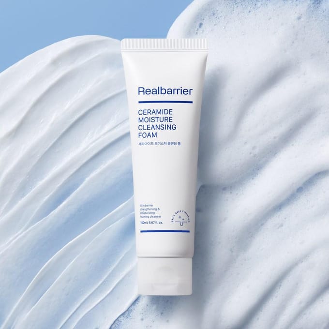 Real Barrier, Cream Cleansing Foam, 7.43 fl oz (220 ml) white